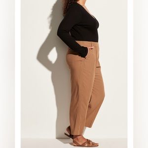 NWT Vince Plus Casual Pull On Pants in Hazel Taupe Brown | Size XXL